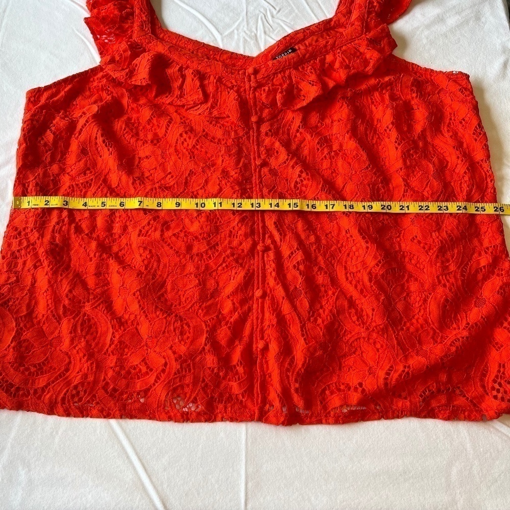 *FIRM PRICE* NWT - Torrid lace ruffle button front top - Picture 6 of 9